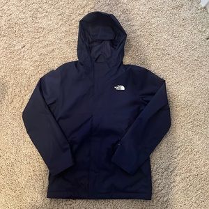 The North Face shell & liner - navy blue, youth Large (14/16).